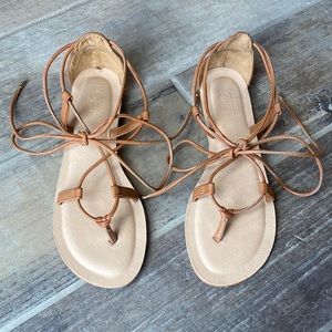 NWOT Loft Lace Up Sandals Size 6.5